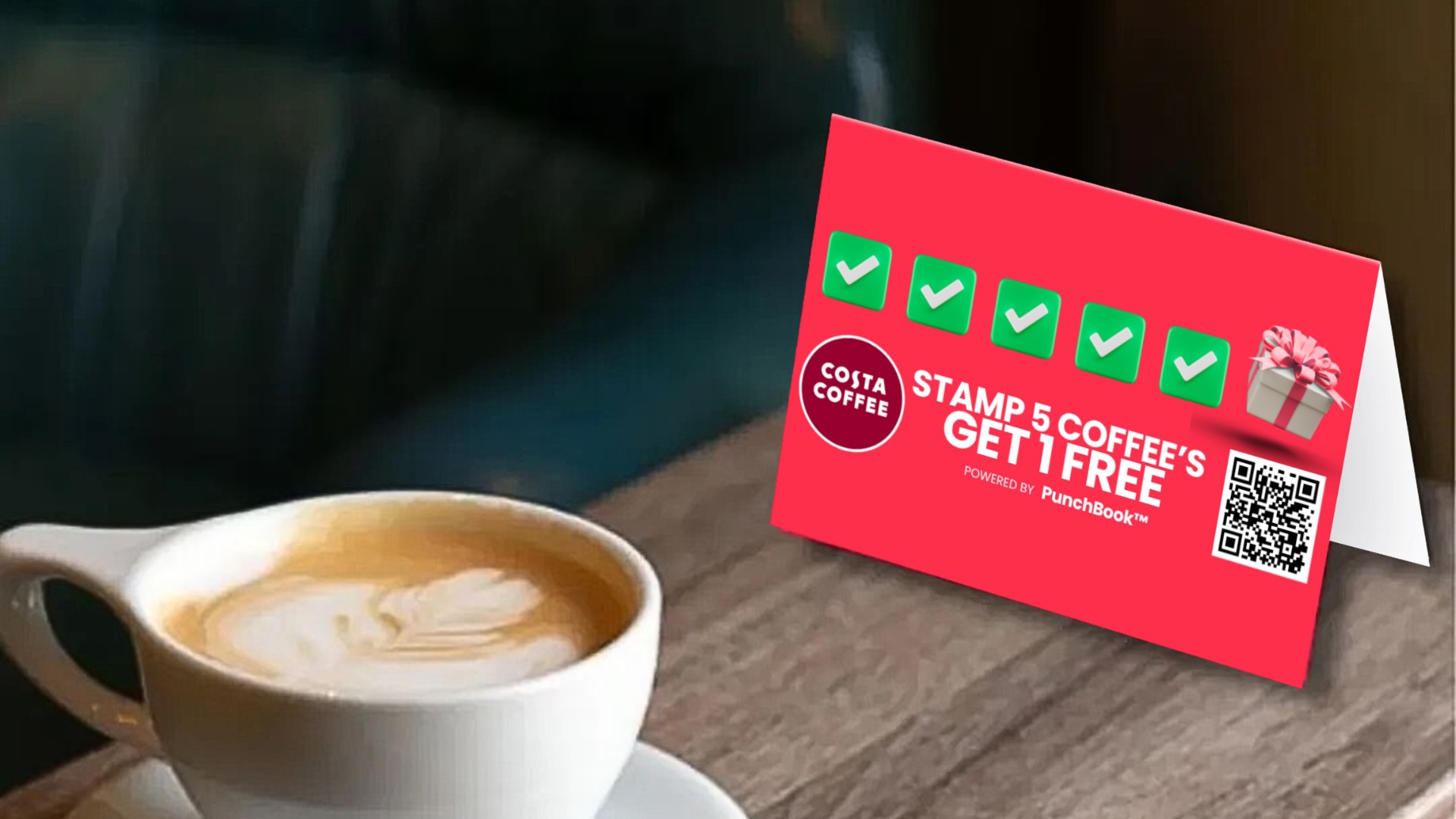 PunchBook Tent Card Mockup